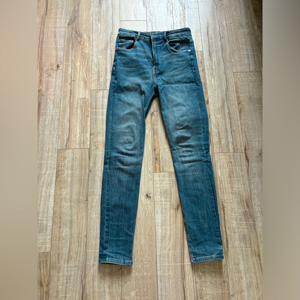 Zara high rise skinny sculpt jeans 28